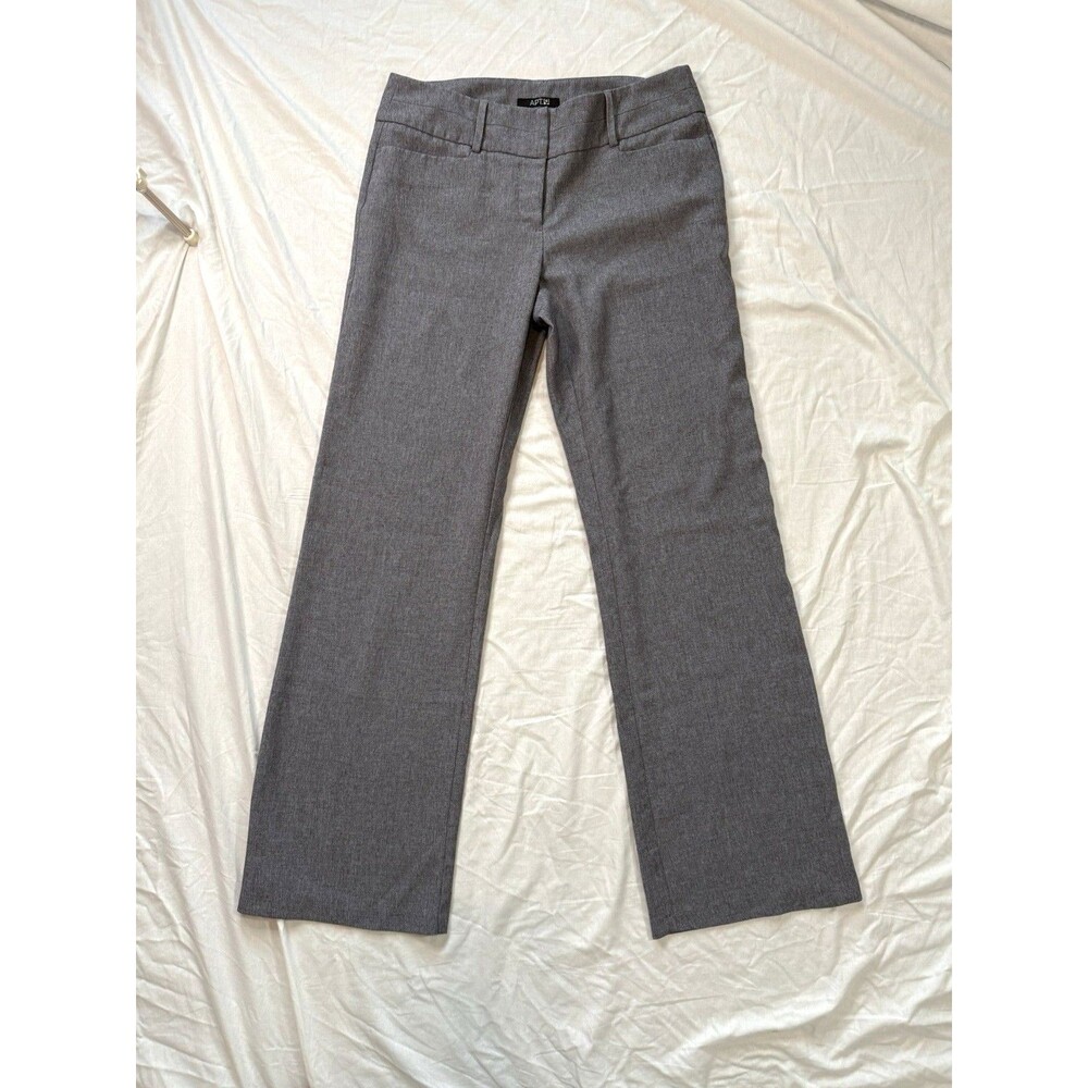 Apt 9 Womens Size 10 Trousers Pants Gray Dress Pants Straight Leg Stretch